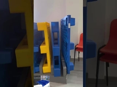 ブルー3ランナー 重用プラスチックパレット スチールブロックスタイル 1300*1100*160mm