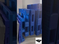 単面 HDPE 重用プラスチックパレット ユーロ カスタムプラスチックパレット 1100x1100x160mm